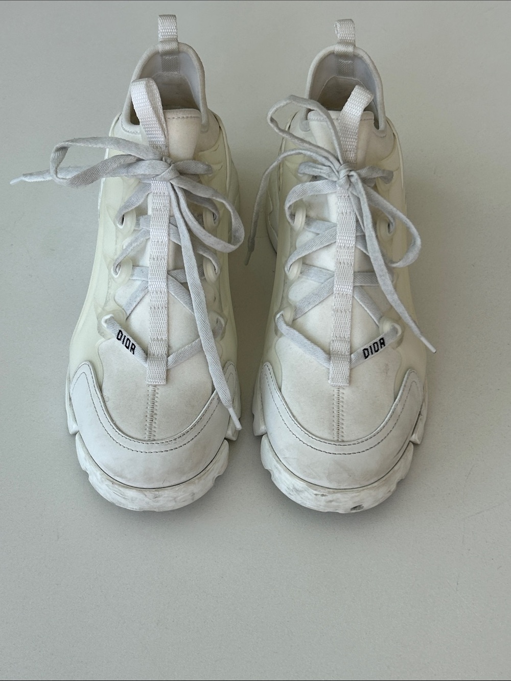 Dior Off-White Chunky Lace-Up Sneakers